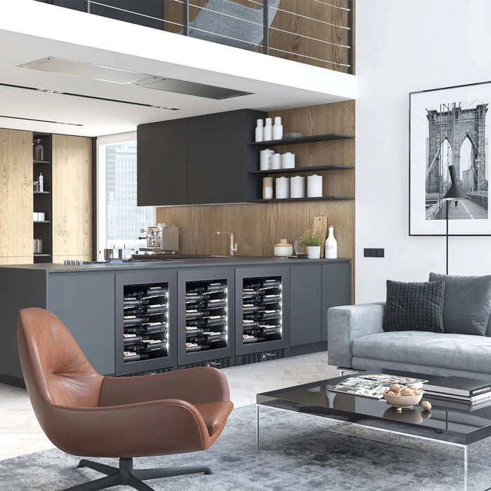 Temptech Copenhagen CPROX60SRB-24 onderbouw wijnkoelkast, sfeerfoto