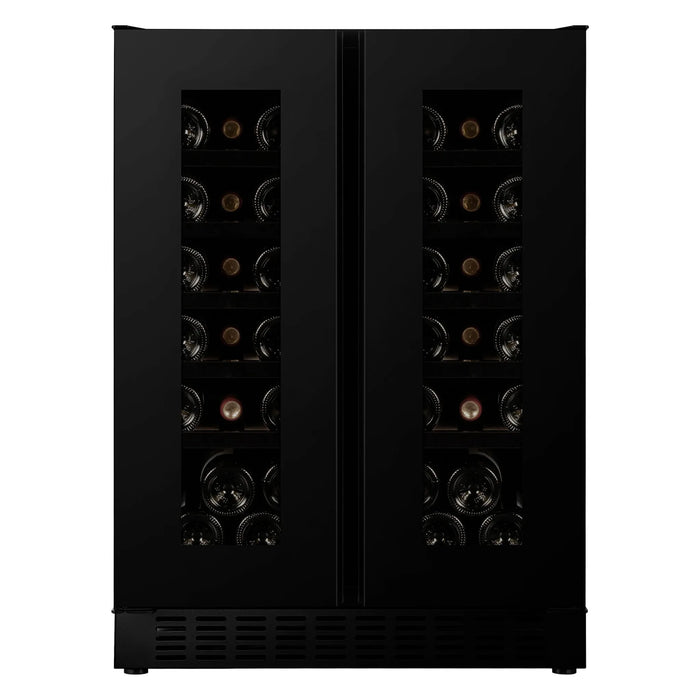 Temptech Epoq EW2DU60B25G onderbouw wijnkoelkast met 2 deuren, vooraanzicht