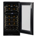Temptech Epoq EWDU40B25G met open deur en 29 flessen in 2 zones