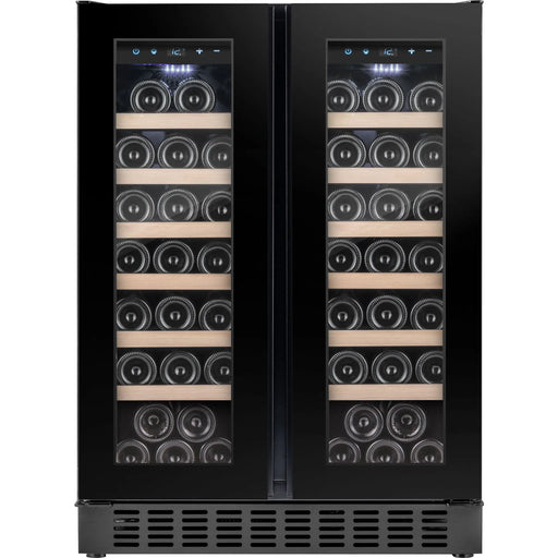 Temptech Oslo OX2DX60DRB-24 onderbouw wijnkoelkast, vooraanzicht