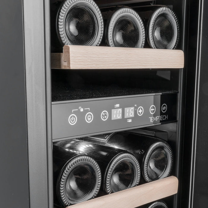 Temptech Oslo OX30DRW-24 onderbouw wijnkoelkast, detail bediening