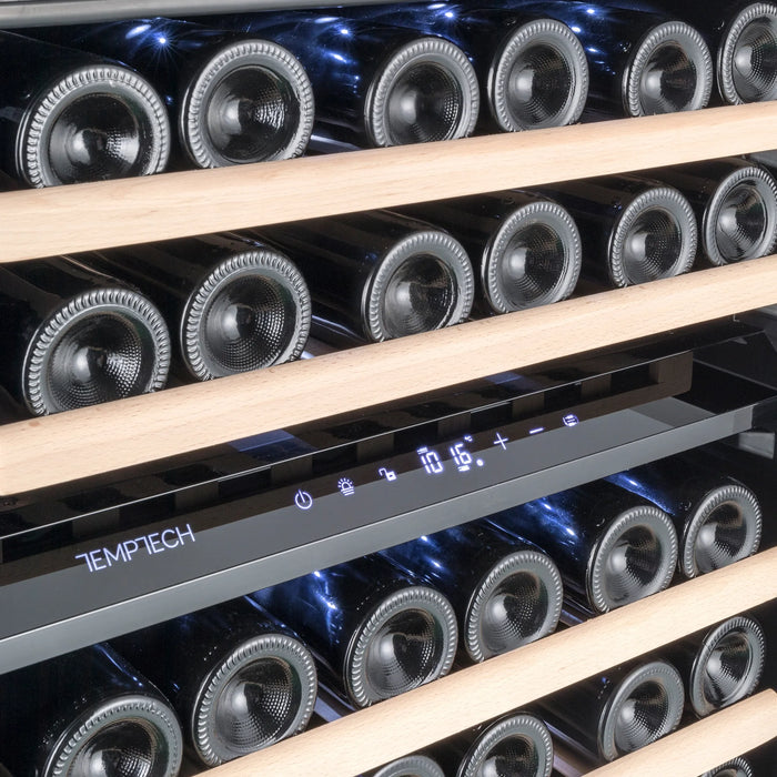 Temptech Oslo OX60DRW-24 onderbouw wijnkoelkast, detail bediening