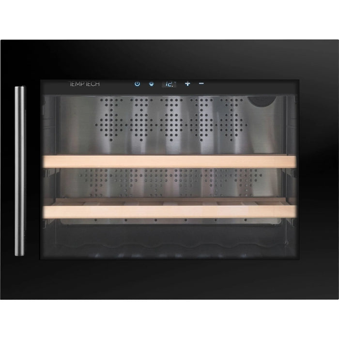Temptech Oslo OZ45SB-24 inbouw wijnkoelkast, vooraanzicht zonder flessen
