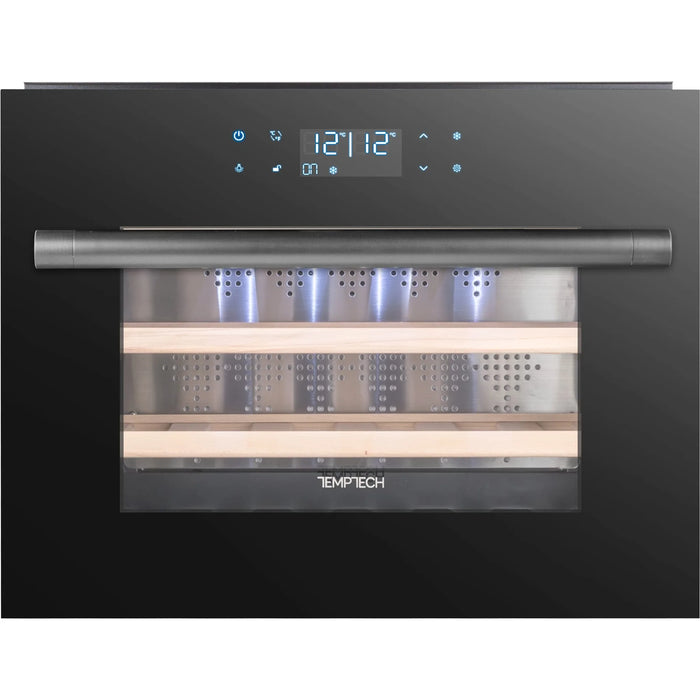 Temptech Oslo OZ45SBTOP inbouw wijnkoelkast, vooraanzicht zonder flessen