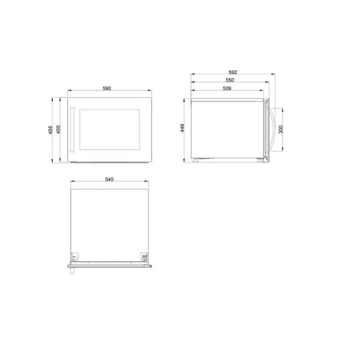 Dometic Inbouw Wijnkoelkast | E18FGB | 18 Flessen | 1 Zone - Mijn-Wijnkoelkast