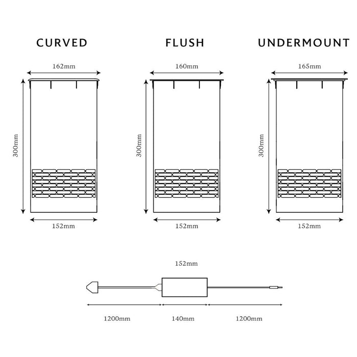 Kaelo Plus Undermount Wijnkoeler Inbouw - Mijn-Wijnkoelkast